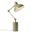 **Titre technique : Lampe de bureau articulée avec abat-jour en métal et base cylindrique**