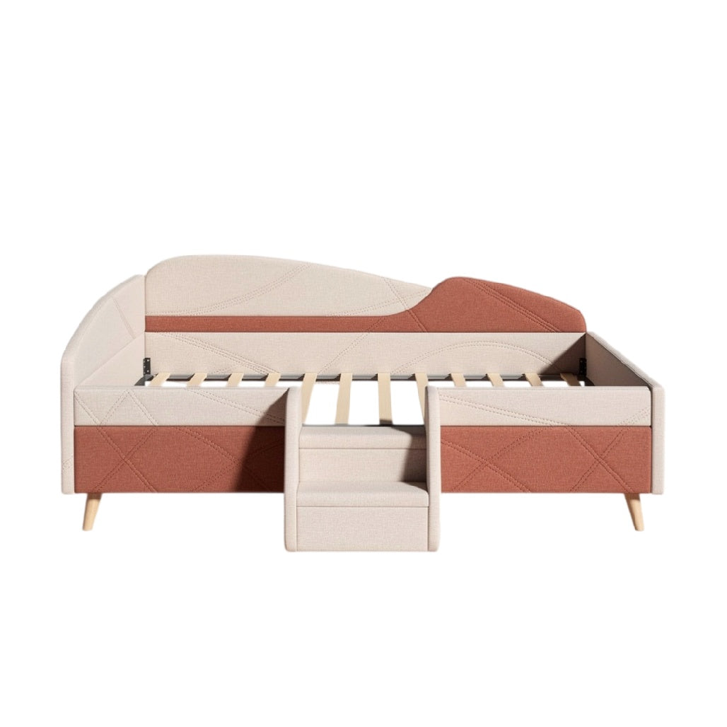 **Canapé-lit avec rangement intégré et design moderne**